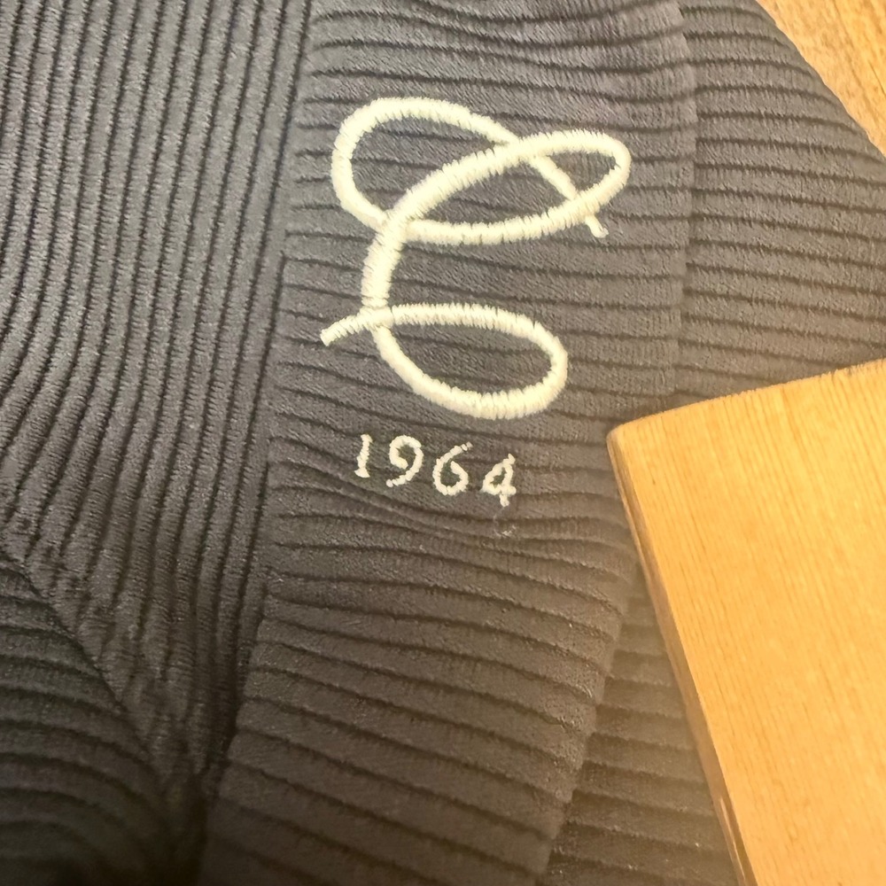FootJoy Womens Black Ribbed Full Zip Golf Hoodie‎ Jacket Medium FJ 1964 Logo - Picture 4 of 7